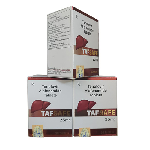 Thuốc Tafsafe 25 mg dạng lọ do công ty Dược phẩm Đa Lê Phân phối
