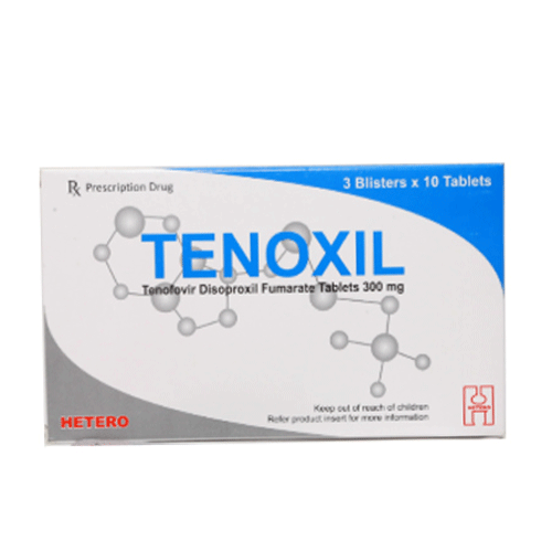 Thuốc Tenoxil 300mg (Tenofovir disoproxil fumarate 300mg)