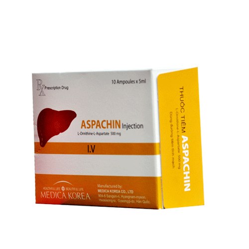 Thuốc Aspachine Injection – L-Ornithin – L-Aspartat 500mg/5mL – Công dụng – Liều dùng – Giá bán