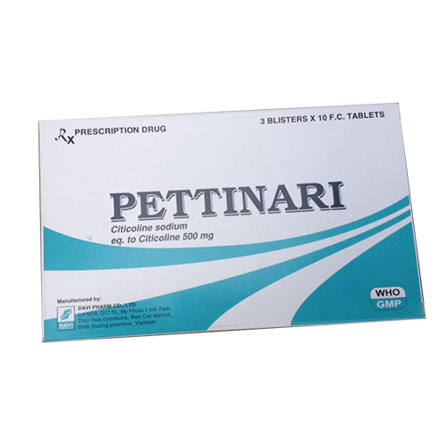 Thuốc Pettinari – Citicolin 500mg – Công dụng – Liều dùng – Giá bán