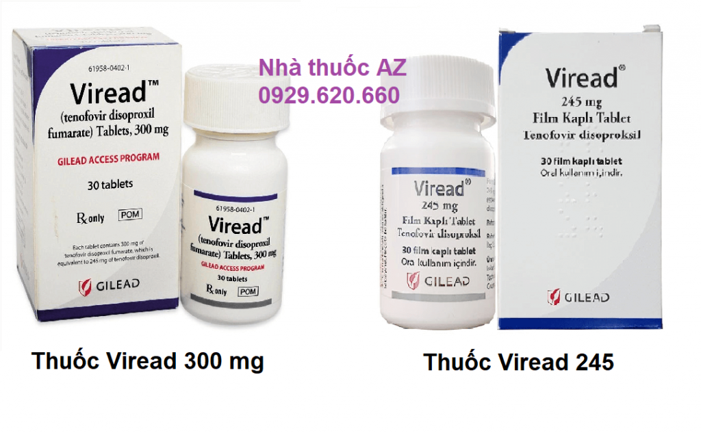 Thuốc Viread 245 mg và Viread 300 mg