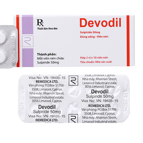 Thuốc Devodil 50mg – Sulpirid 50mg – Công dụng, Liều dùng, Giá bán