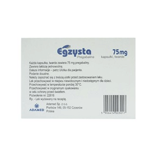 Thuốc Egzysta 50mg – Pregabalin 50mg – Công dụng, Liều dùng, Giá bán