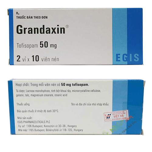 Thuốc Grandaxin 50mg – Công dụng – Liều dùng – Giá bán