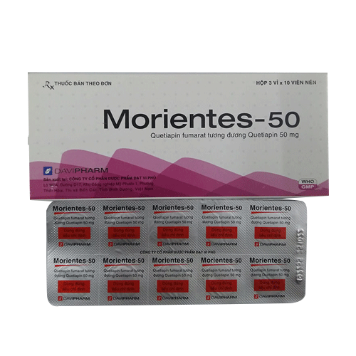 Thuốc Morientes-50 – Quetiapin 50mg