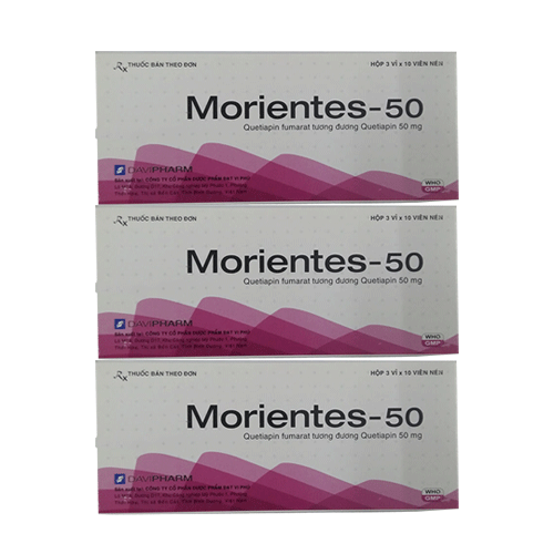 Thuốc Morientes-50 – Quetiapin 50mg – Công dụng – Liều dùng – Giá bán