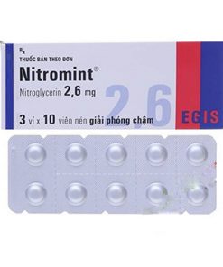 Thuốc Nitromint 2,6mg– Nitroglycerin 2.6mg điều trị đau thắt ngực