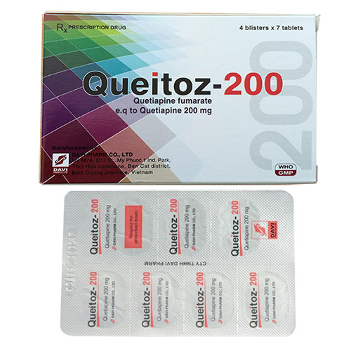 Thuốc Queitoz 200mg – Quetiapin 200mg