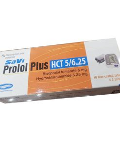 Thuốc SaviProlol Plus HCT 5/6.25 điều trị tăng huyết áp