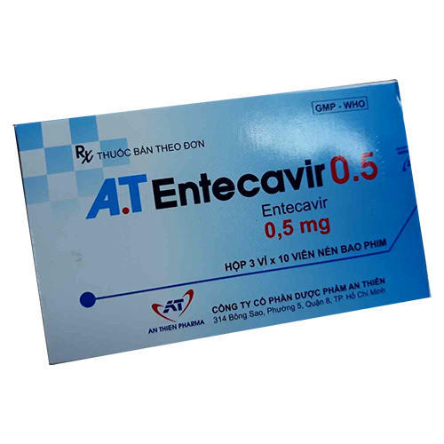 Thuốc A.T Entercavir 0,5mg giá bao nhiêu?