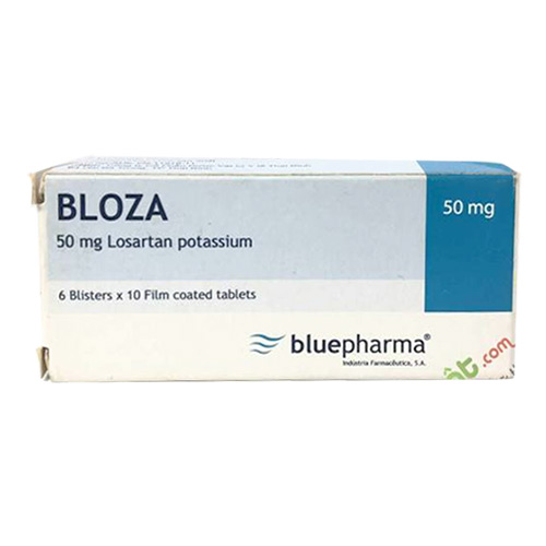 Thuốc Bloza - Losartan kali 50mg điều trị tăng huyết áp