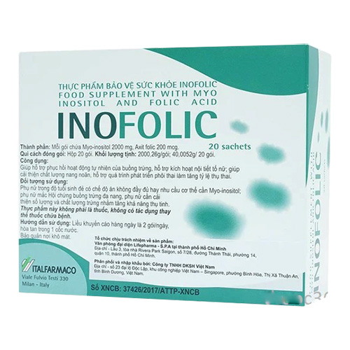 Thuốc Inofolic – Myo-inositol – Công dụng, Liều dùng, Giá bán