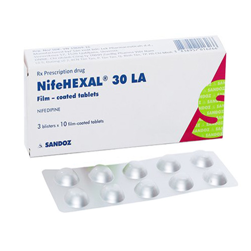 Thuốc NifeHexal 30 LA - Nifedipin 30mg