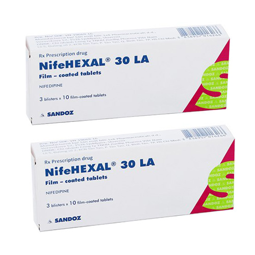 Thuốc NifeHexal 30 LA – Nifedipin 30mg – Công dụng, Liều dùng, Giá bán