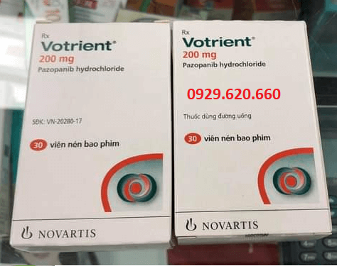 Thuốc Votrient 200 mg chính hãng công ty nhập khẩu
