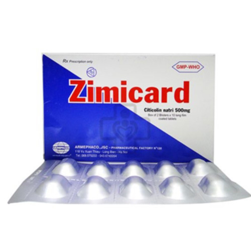 Thuốc Zimicard – Citicolin 500mg bổ não