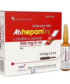 Thuốc tiêm Atihepam 500mg/5ml công dụng cách dùng, giá bán, chỉ định, tác dụng phụ