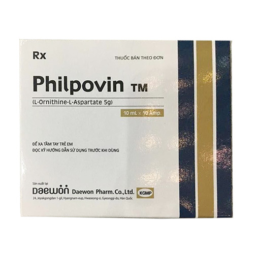 Thuốc Philpovin – L-Ornithin - L-Aspartat 5g/10mL