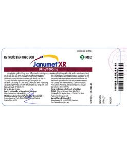 Thuốc Janumet XR 50mg/1000mg điều trị đái tháo đường