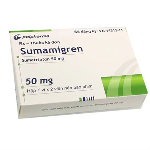 Thuốc Sumamigren 50mg điều trị đau đầu
