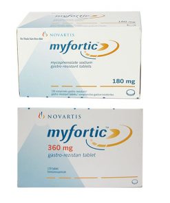 Thuốc Myfortic 360mg giá bao nhiêu?