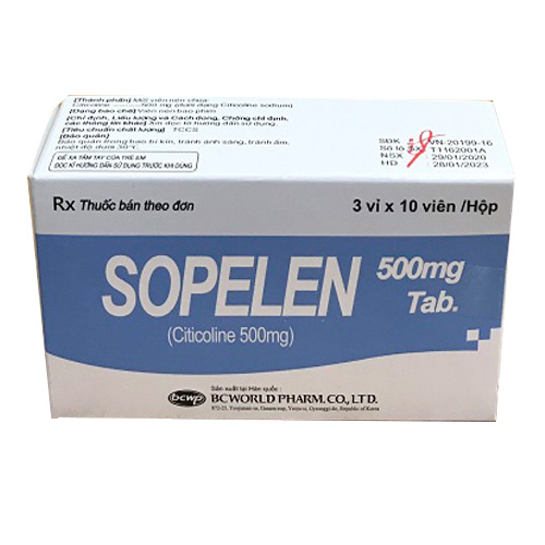 Thuốc Sopelen – Citicolin 500mg bổ não