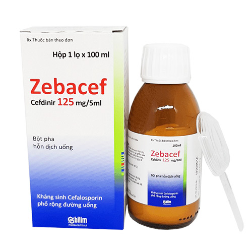 Thuốc Zebacef điều trị nhiễm khuẩn ở trẻ