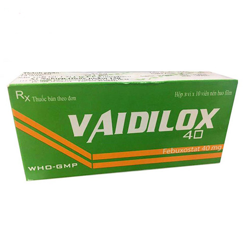 Thuốc Vaidilox 40mg – Febuxostat