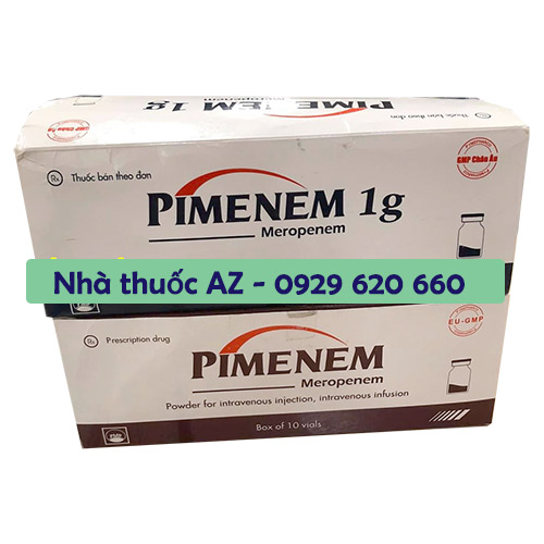Thuốc Pimenem 1g (Hộp 10 lọ tiêm) – Công dụng, Liều dùng, Giá bán?