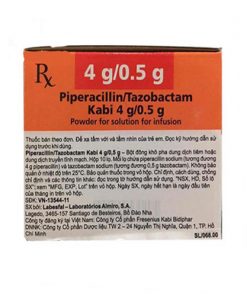 Thuốc Piperacillin/Tazobactam Kabi 4g/0,5 giá bao nhiêu?