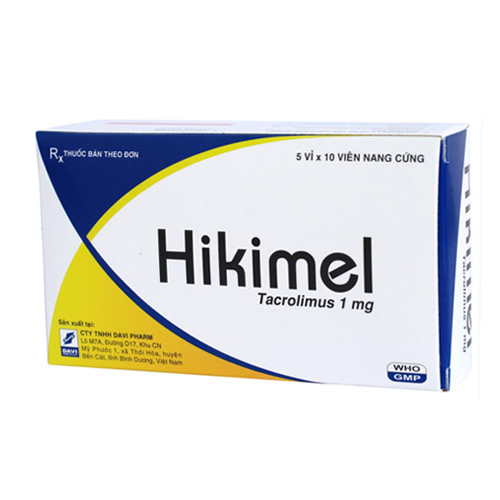 Thuốc Hikimel 1mg (Tacrolimus 1mg) chống thải ghép hiệu quả