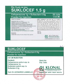 Bột pha tiêm Suklocef – Công dụng, Liều dùng, Giá bán?