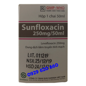 Thuốc tiêm Sunfloxacin 250mg/50ml 