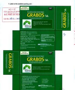 Thuốc Grabos 80mg (Hộp 100 viên) – Công dụng, Giá bán, Mua ở đâu?