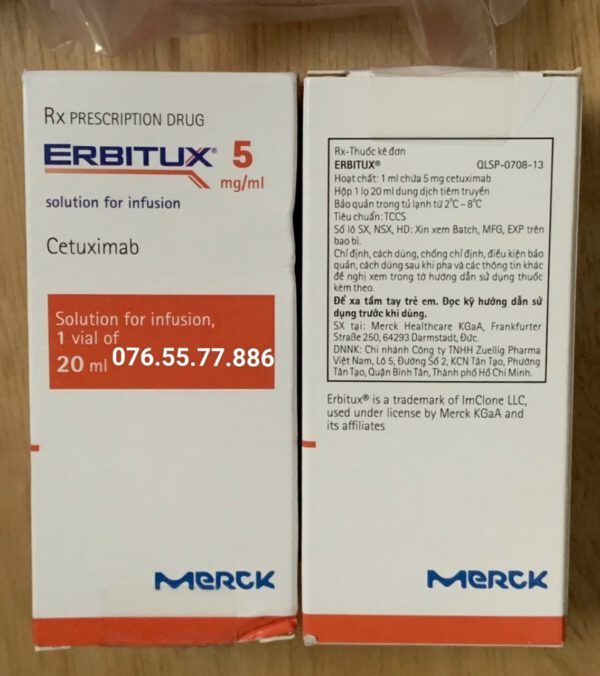 Thuốc Erbitux 5mg/ml – Cetuximab  5mg/ml