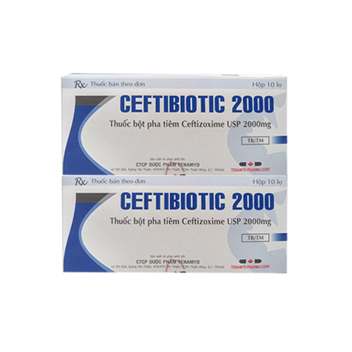 Thuốc bột pha tiêm Ceftibiotic 2000 – Công dụng, Liều dùng, Giá bán?