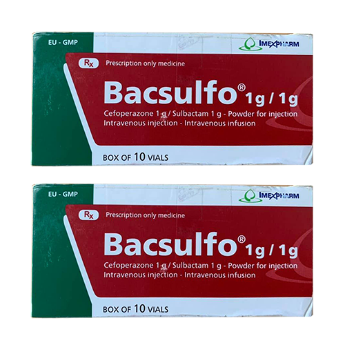 Bacsulfo 1g/0,5g tiêm truyền tĩnh mạch – Công dụng, Liều dùng, Giá bán?