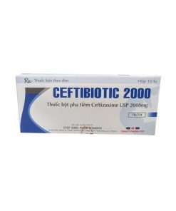 công dụng Thuốc bột pha tiêm Ceftibiotic 2000