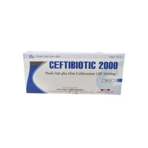 công dụng Thuốc bột pha tiêm Ceftibiotic 2000 