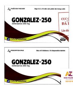 Thuốc Gonzalez 250(Deferasirox) cách dùng, giá bán, mua ở đâu? 