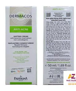 Giá Dermacos Anti-Acne Matting Cream 50ml