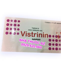 Vistrinin 20mg (Hộp 30 viên) - Đẩy nhân mụn giá bao nhiêu