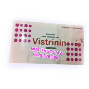 Vistrinin 20mg (Hộp 30 viên) - Đẩy nhân mụn giá bao nhiêu