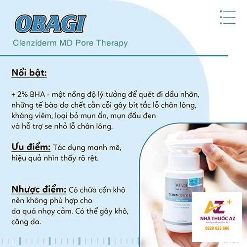 Thuốc Obagi Clenziderm Pore MD Therapy giá bao nhiêu?