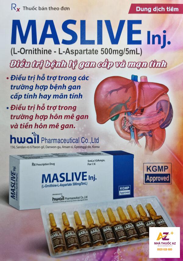 Thuốc tiêm Maslive (L-Ornithine L Aspartate 500mg/5ml) mua ở đâu