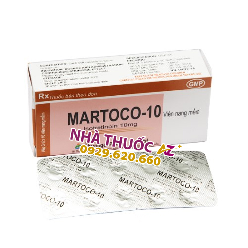Thuốc Martoco 20mg (Hộp 30 viên) điều trị mụn trứng cá nặng – Giá bán?