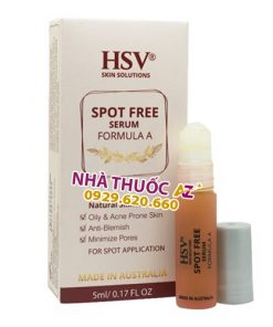Serum HSV Spot Free Formula A 5ml trị mụn viêm – Cách dùng, Giá bán?