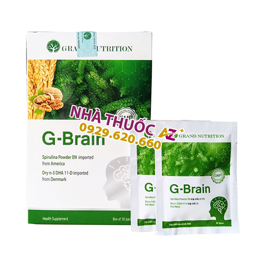 Cốm trí não G-Brain (hộp 30 gói) công dụng, giá bán, mua ở đâu