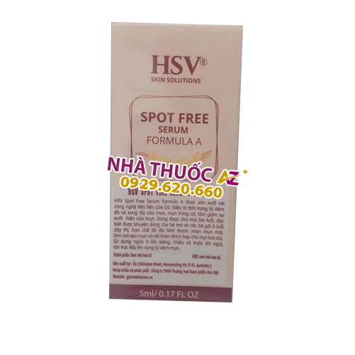 Serum HSV Spot Free Formula A 5ml trị mụn viêm 