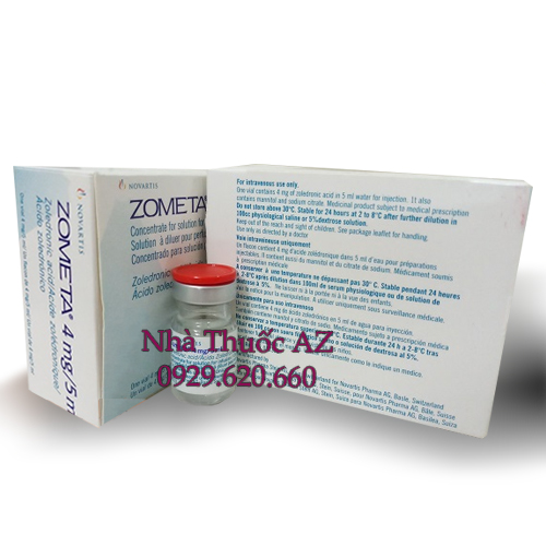 Thuốc Zometa 4mg/100ml (Hộp 1 chai truyền tĩnh mạch 100ml) giá bao nhiêu
